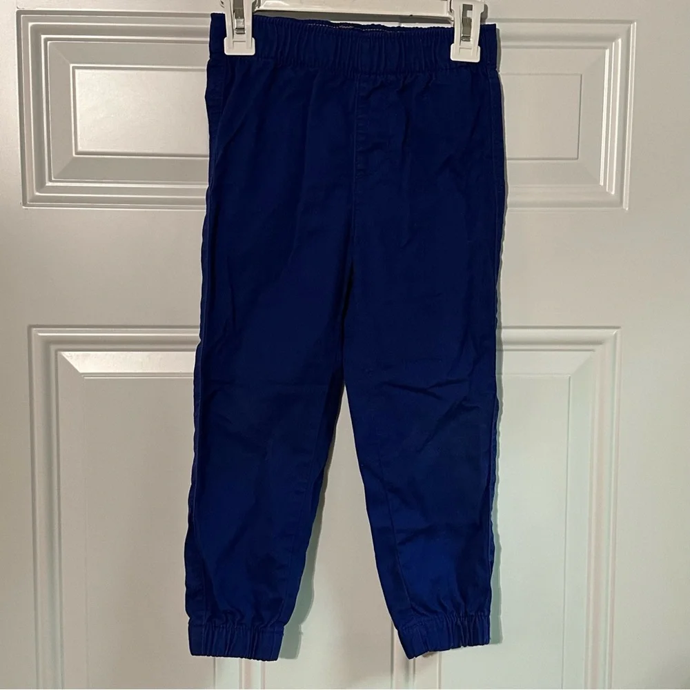 H&M Blue 100% Cotton Jogger Pants Size 4T